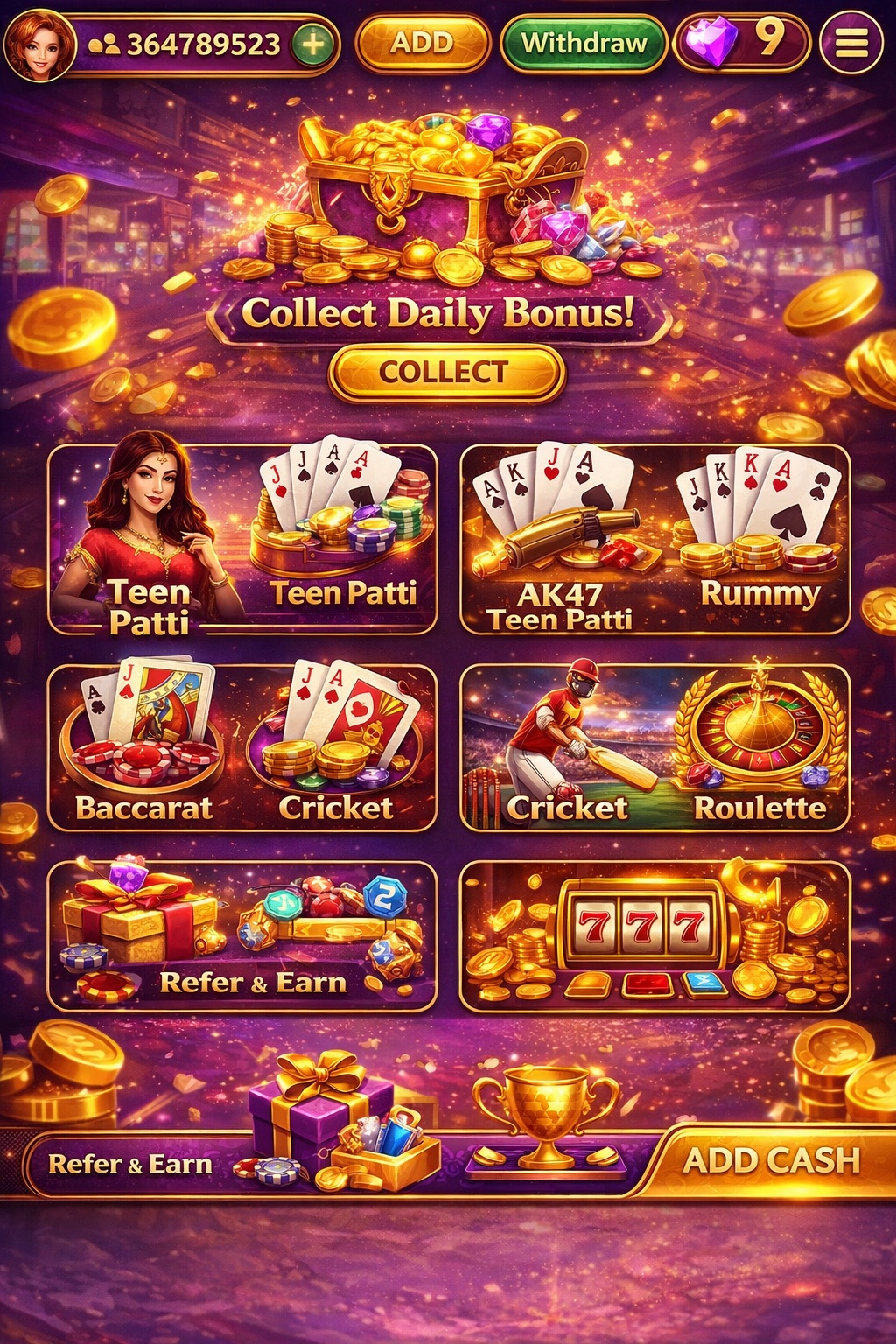 Lucky7even game