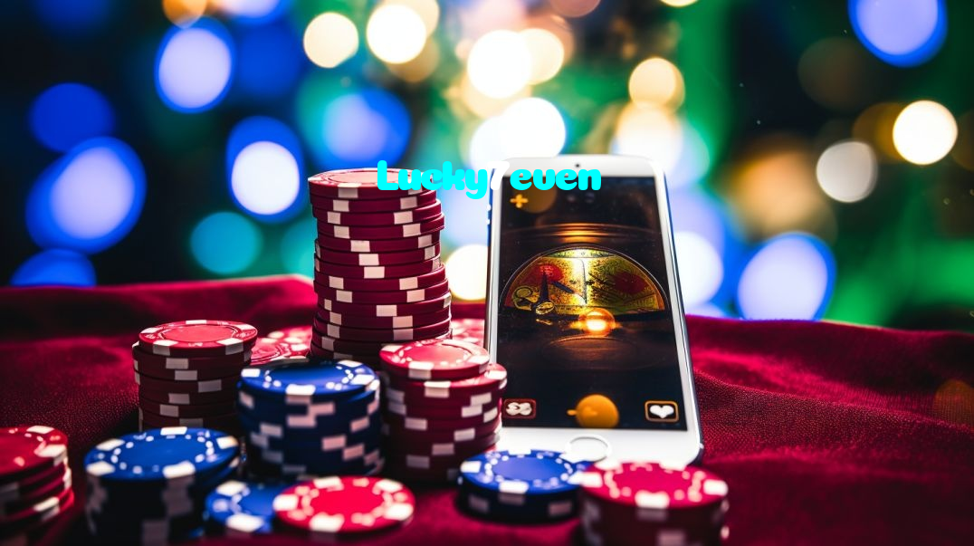 Lucky7even casino presented on mobile device in Pakistan with slots and live games
